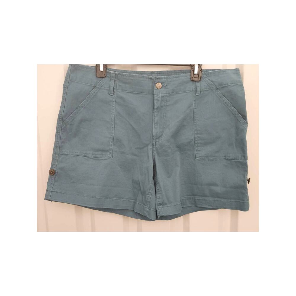 Magellan Shorts Chino Style Pockets Sz 16 Blue